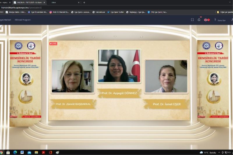 Ege Üniversitesi, II. Uluslararası IV. Ulusal Hemşirelik Tarihi Kongresi düzenledi