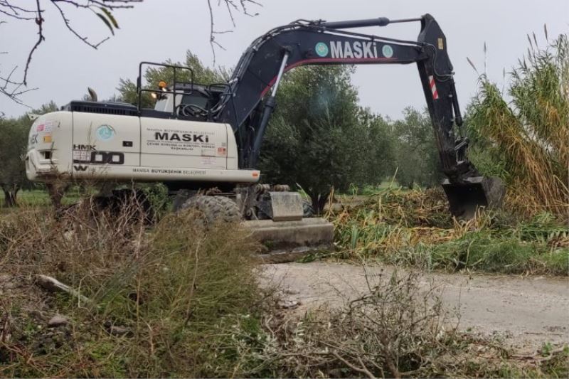 MASKİ  Saruhanlı ilçesinde menfez çalışması yaptı 