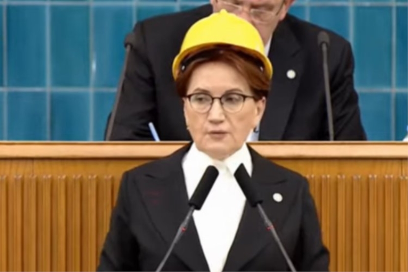 Akşener baretle seslendi: Bu da mı kader Sayın Erdoğan?