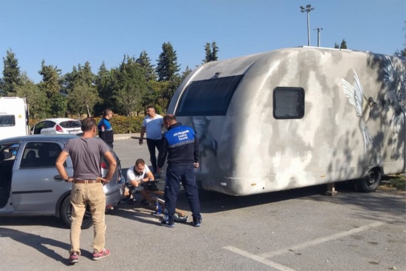 İnciraltı Kent Ormanı’ndaki karavanlar kaldırıldı