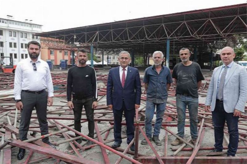 Kütahya Merkez pazar yerinde çalışmalar tam gaz