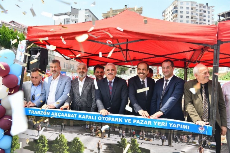 Otopark ve pazar yeri temeli atıldı