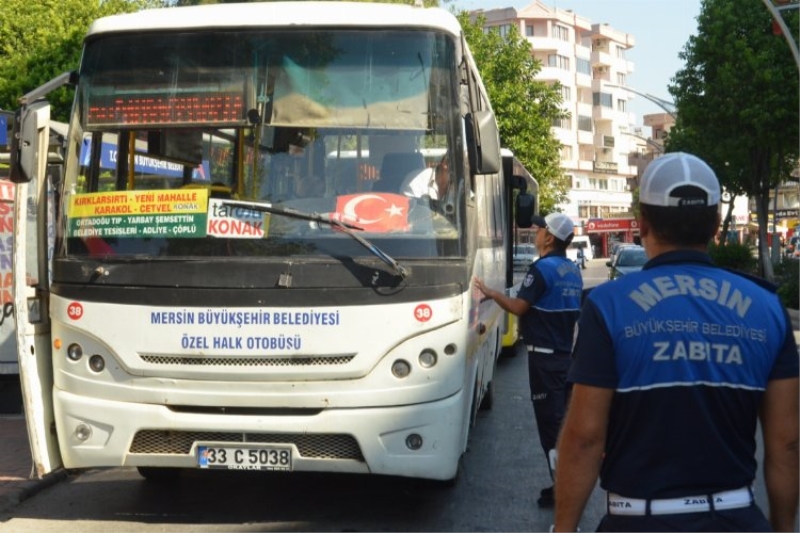 Zabıtadan toplu taşıma araçlarına sıkı denetim