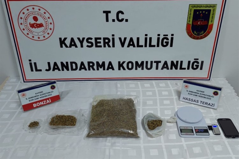 Kayseri jandarmasından uyuşturucuya geçit yok