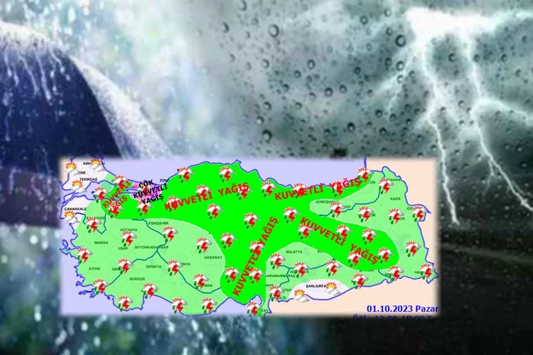 Kuvvetli yağışlara dikkat! Meteoroloji