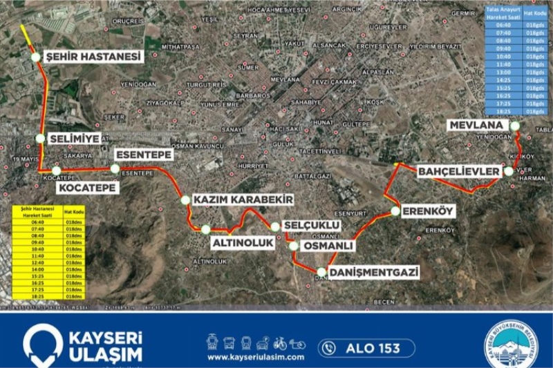 Kayseri ulaşım ağını genişletiyor