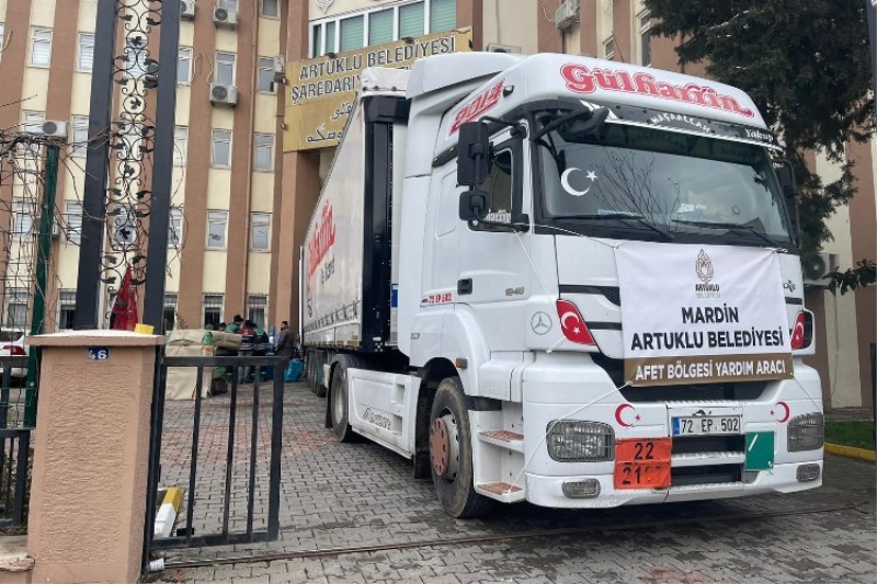 Mardin Artuklu Belediyesi’nden yardım sevkiyatı