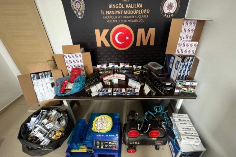 Bingöl’de kaçak tütün ele geçirildi