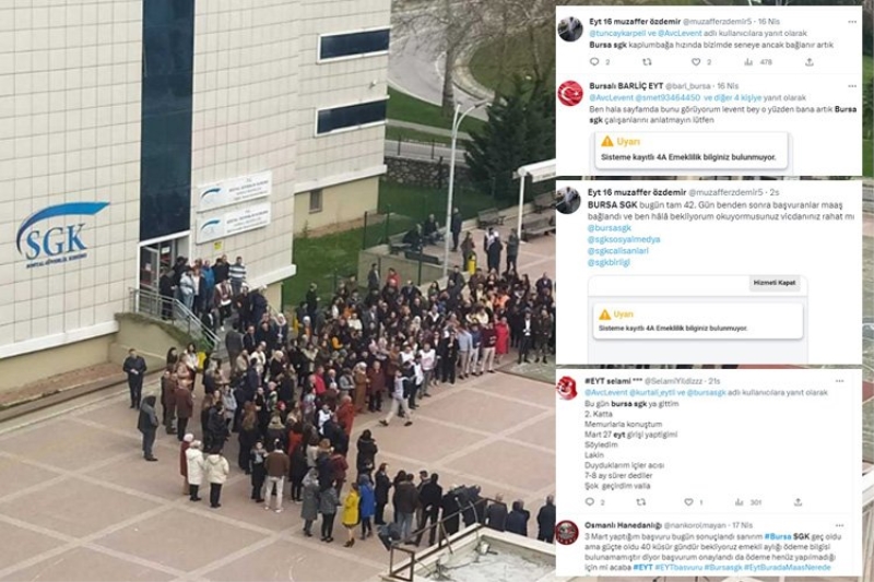 EYT’lilerin Bursa SGK isyanı: “Kaplumbağa hızında bir sistem…”