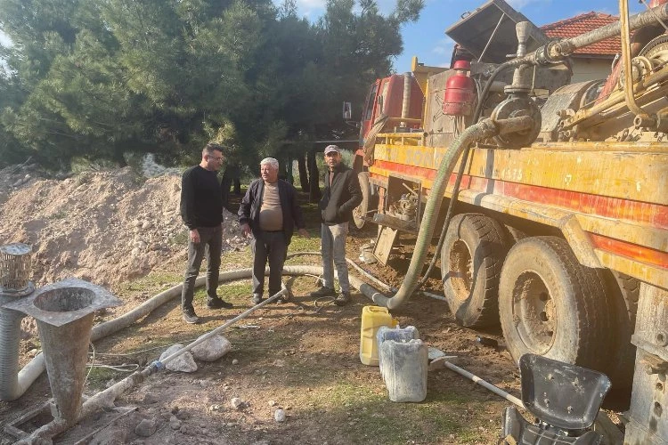 Akhisar Çanakçı Mahallesinde sondaj çalışmaları başladı