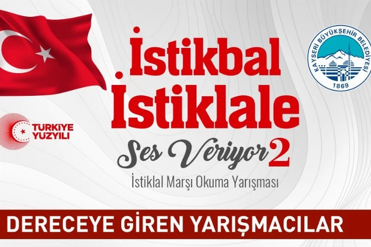 İstiklal Marşı Okuma Yarışması’nda kazananlar belli oldu