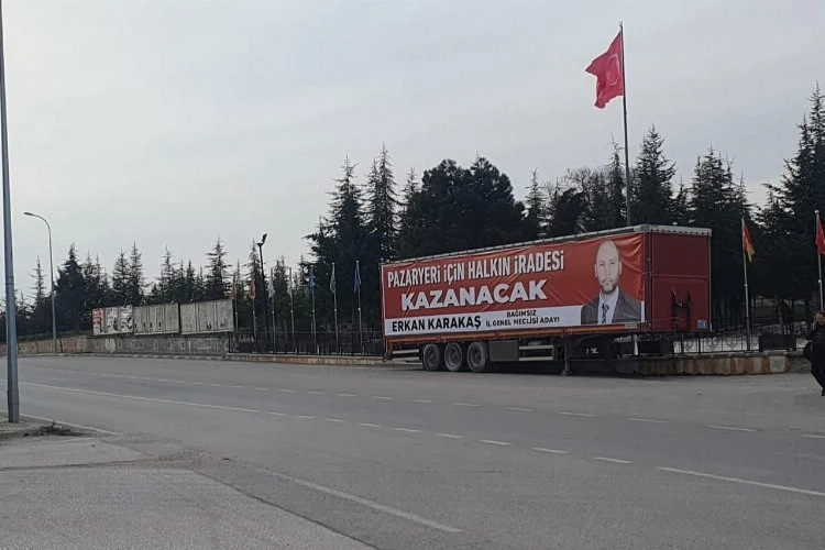 Reklamın iyisi kötüsü olmaz! Bağımsız adayın reklam TIR