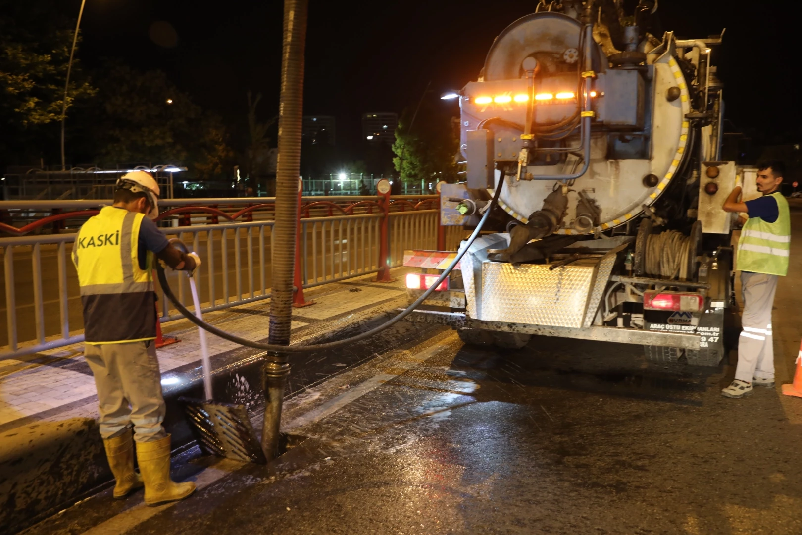 KASKİ’den gece çalışması