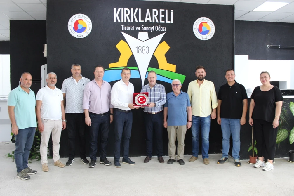 Vecdi Gündoğdu Kırklareli Ticaret ve Sanayi Odası’nı ziyaret etti