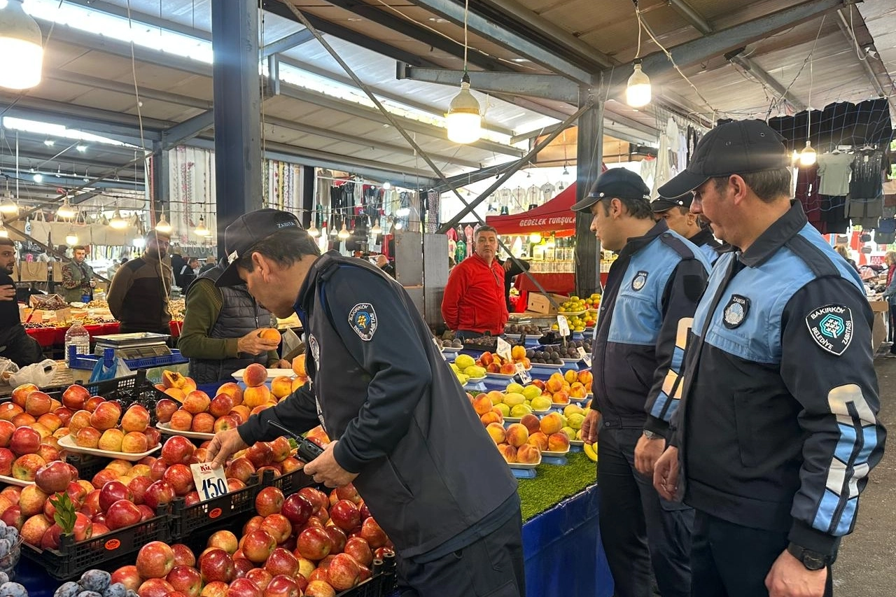 İstanbul Bakırköy’de pazar denetimleriyle güvenli alışveriş dönemi